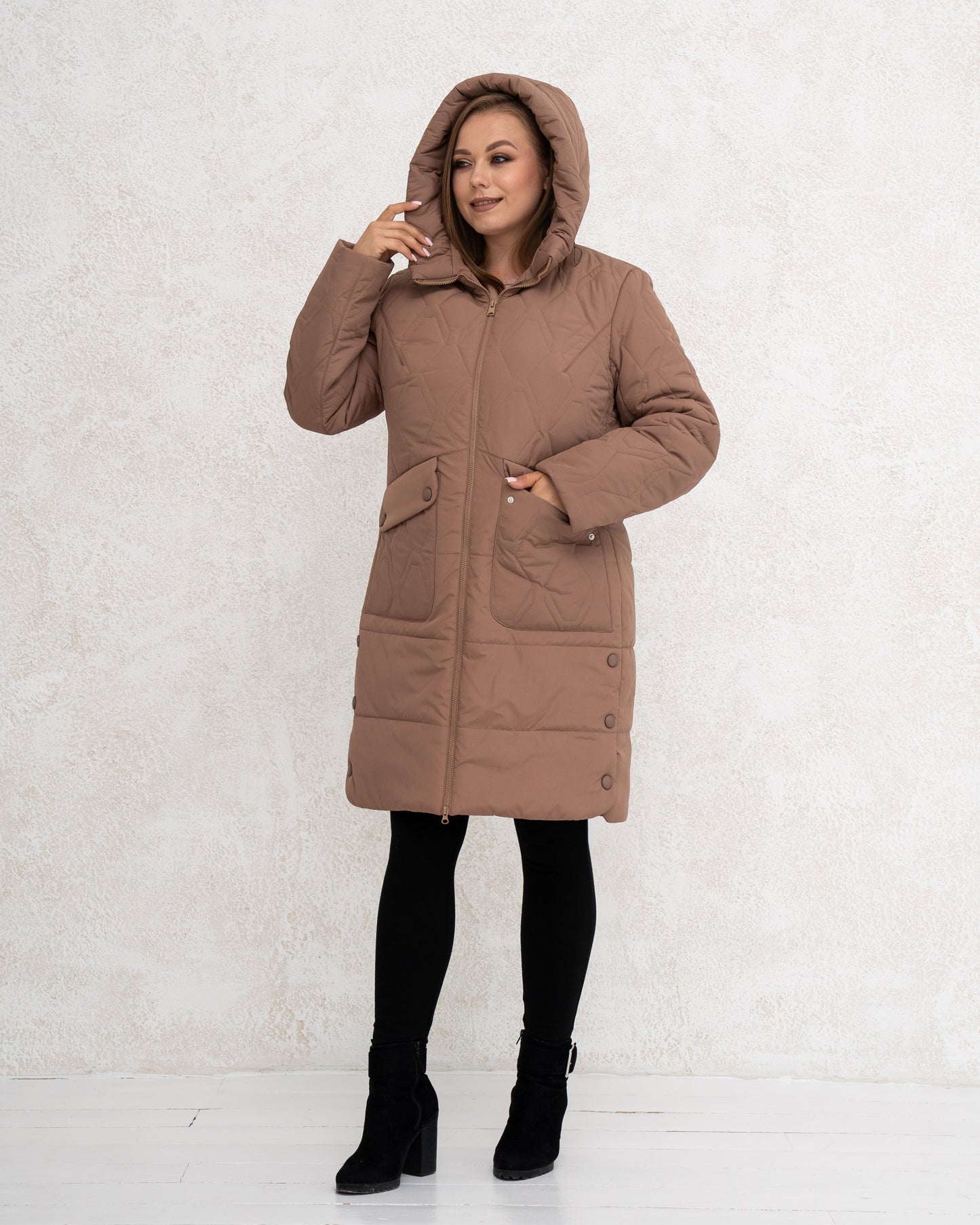 Damen-Winterjacke 0453 Schokolade