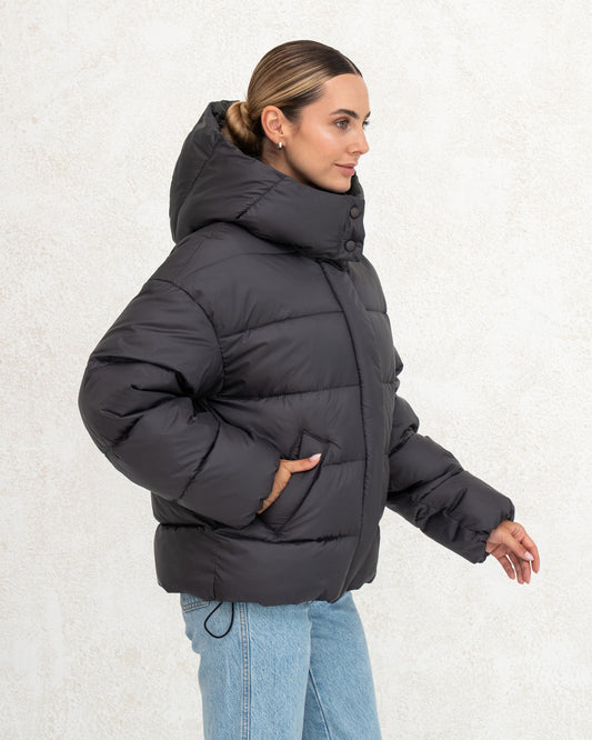 Damen-Winterjacke mit Kunstdaunen 0471 Grau