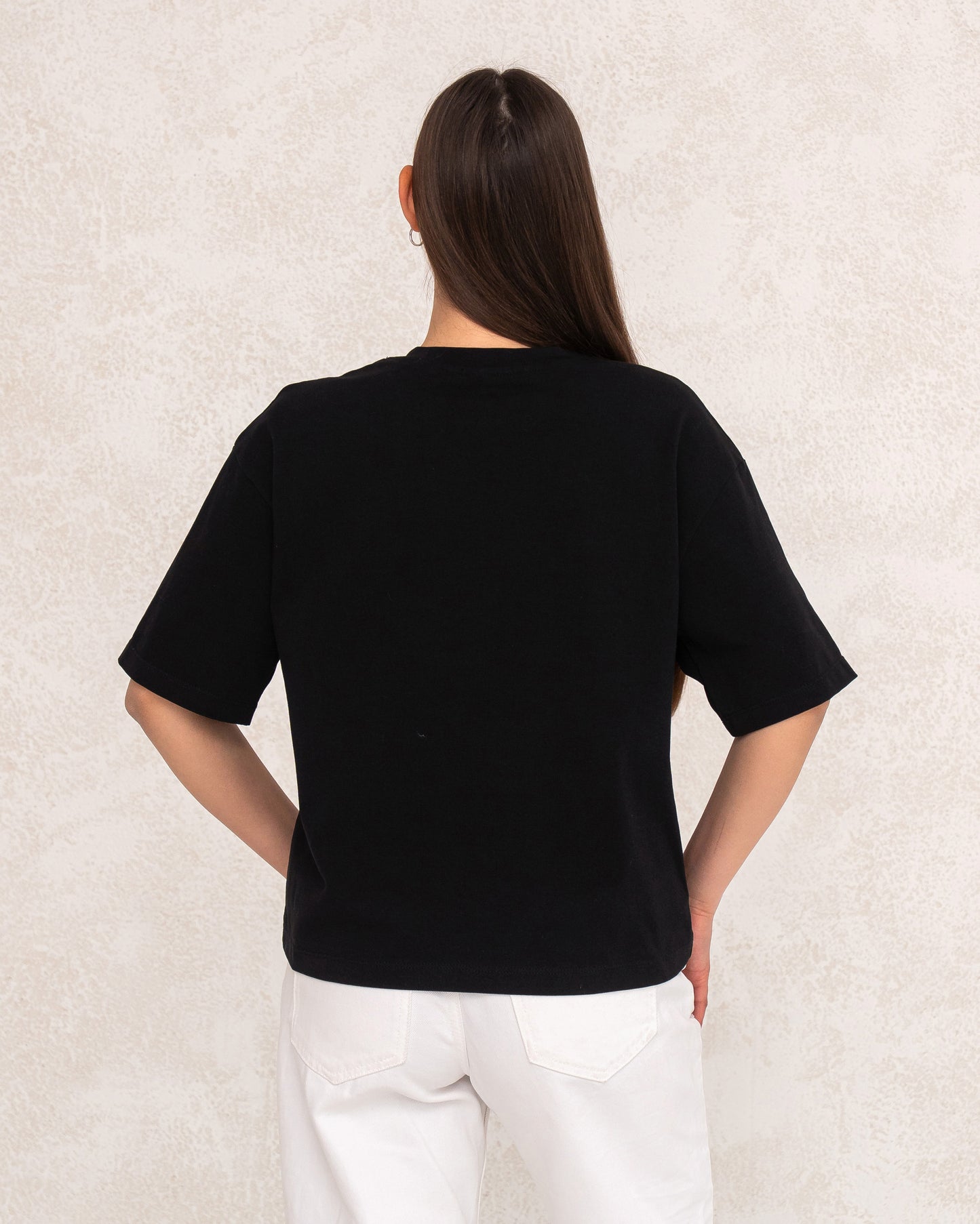 Damen-T-Shirt mit floralem Statement-Print