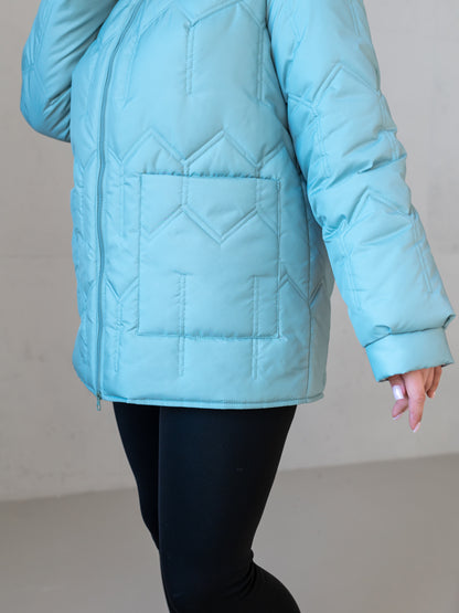 Wendbare Damenjacke mit Kapuze und bequemer Passform