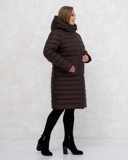 Damen-Winterjacke 0484 Schokolade