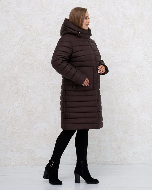 Damen-Winterjacke 0484 Schokolade