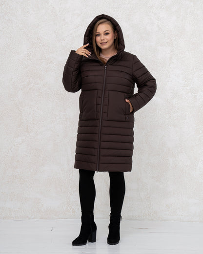 Damen-Winterjacke 0484 Schokolade