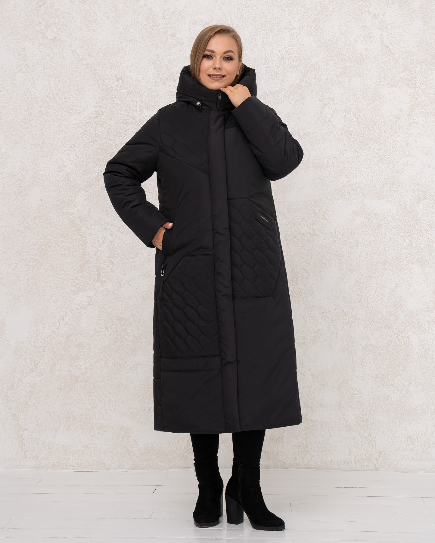 Damen-Winterjacke 0459 Schwarz