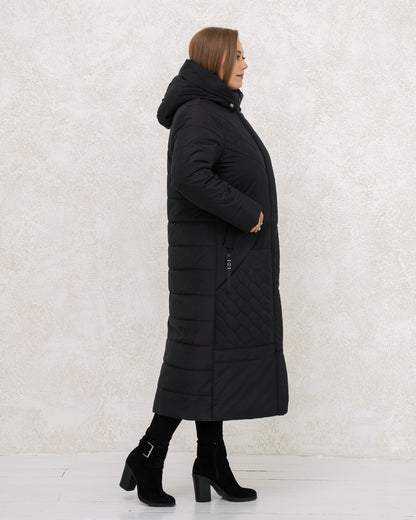 Damen-Winterjacke 0459 Schwarz