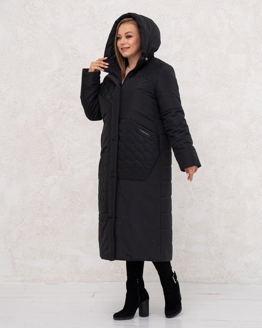 Damen-Winterjacke 0459 Schwarz