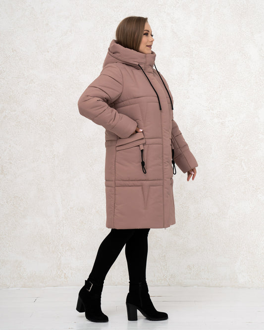 Damen-Winterjacke 0439 Puderrosa