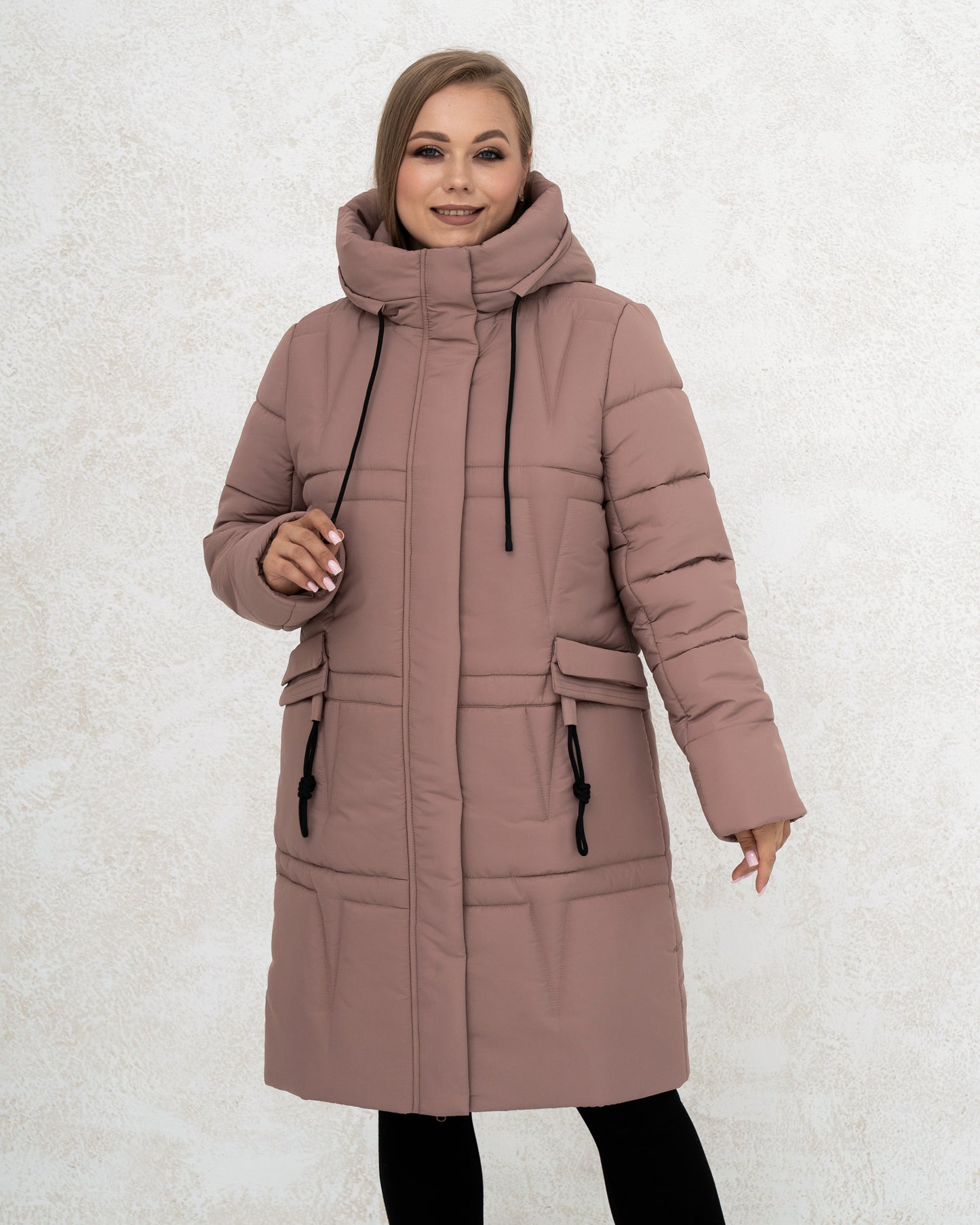 Damen-Winterjacke 0439 Puderrosa