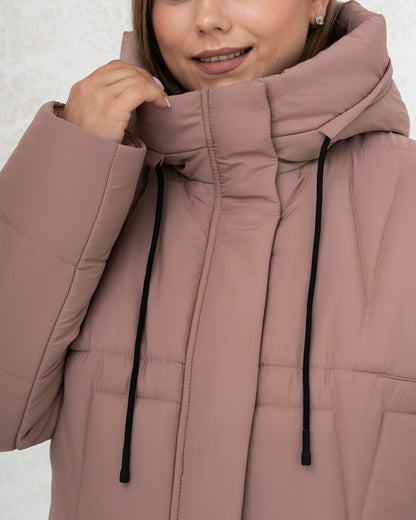 Damen-Winterjacke 0439 Puderrosa