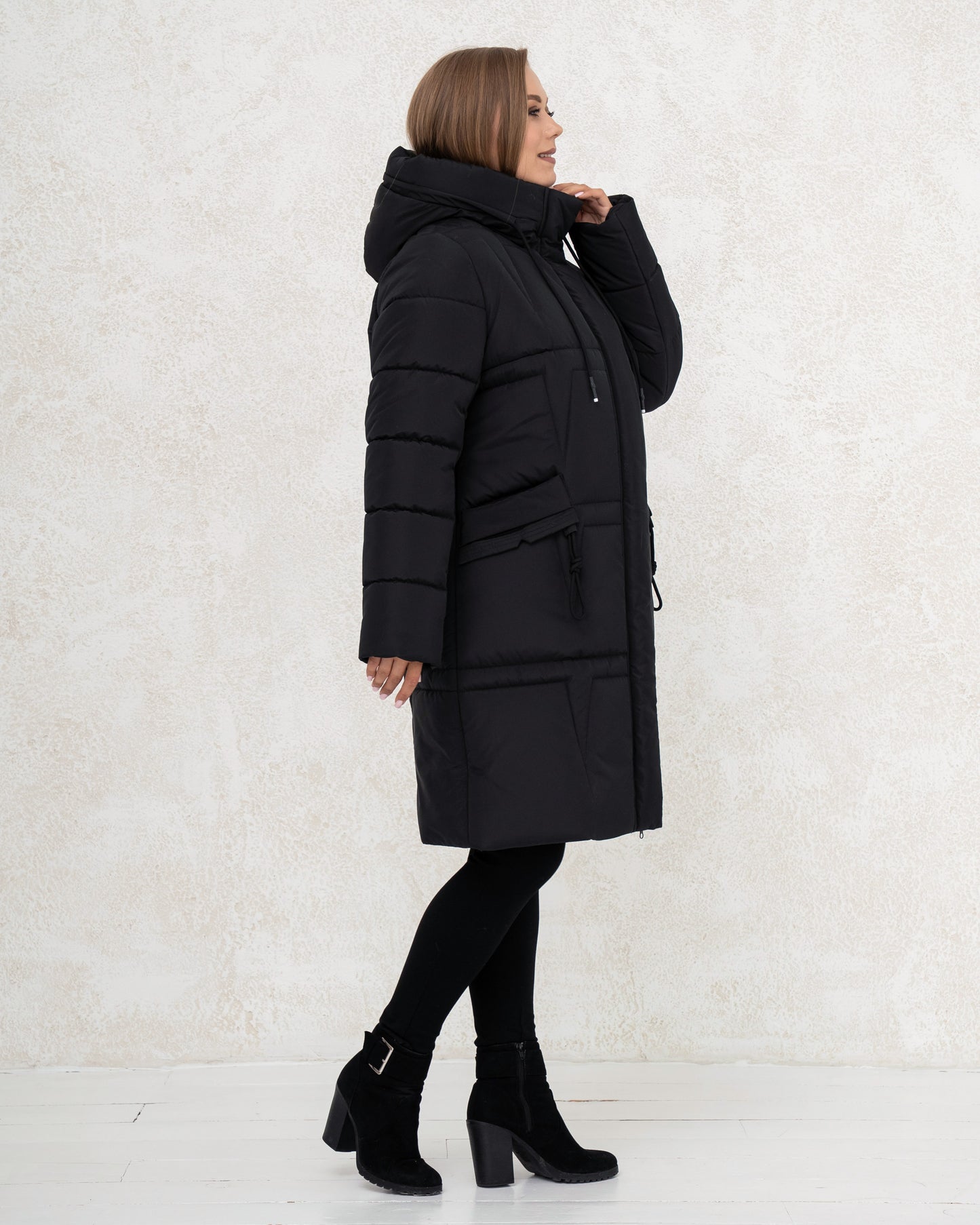 Damen-Winterjacke 0439 Schwarz