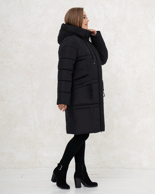 Damen-Winterjacke 0439 Schwarz