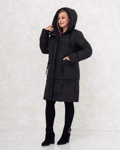 Damen-Winterjacke 0439 Schwarz