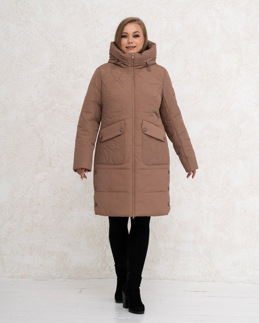Damen-Winterjacke 0453 Schokolade