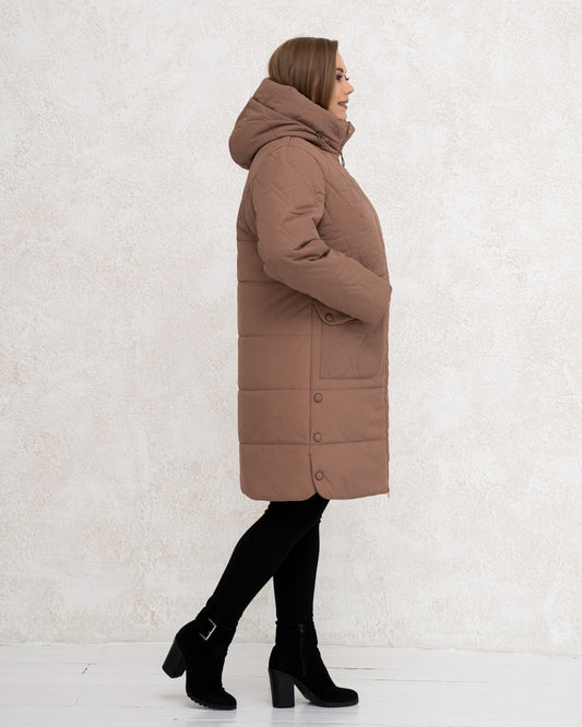 Damen-Winterjacke 0453 Schokolade