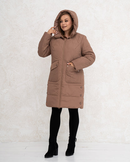 Damen-Winterjacke 0453 Schokolade