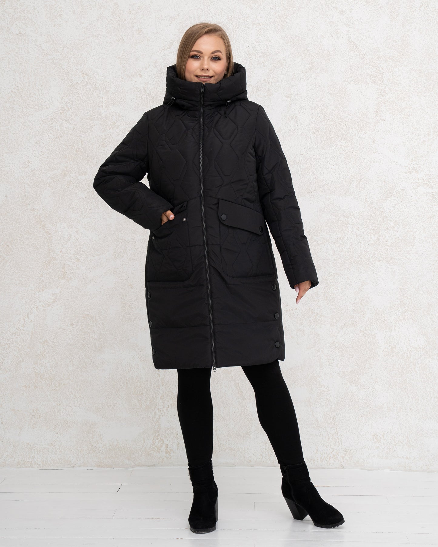 Damen-Winterjacke 0453 Schwarz
