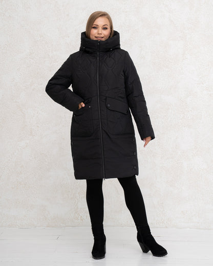 Damen-Winterjacke 0453 Schwarz