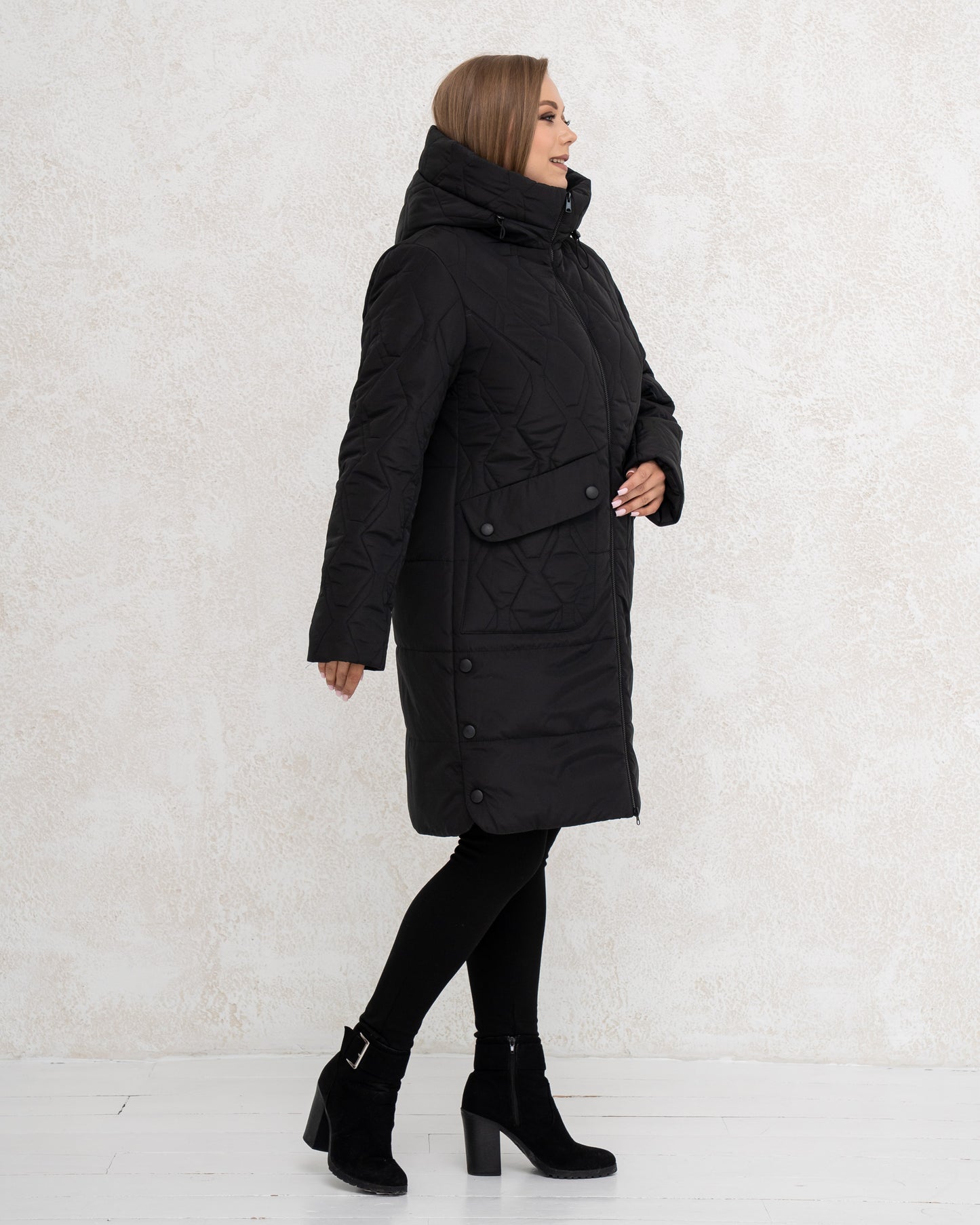 Damen-Winterjacke 0453 Schwarz