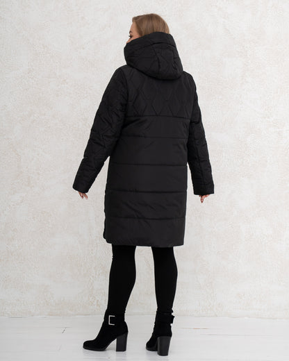 Damen-Winterjacke 0453 Schwarz