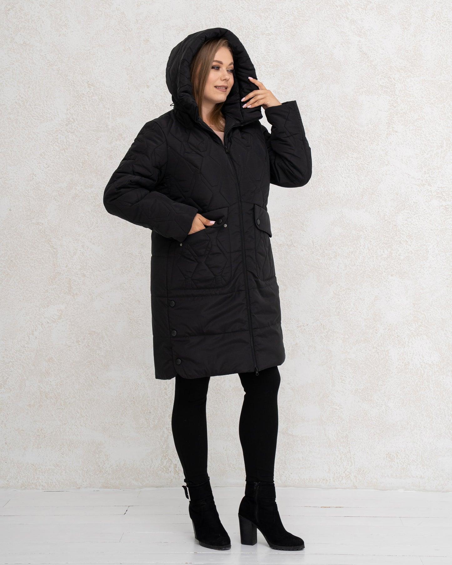 Damen-Winterjacke 0453 Schwarz