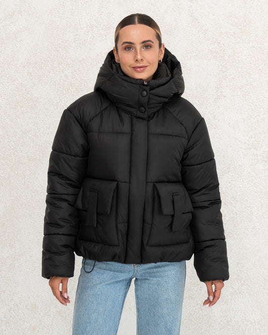 Damen-Winterjacke 0474 schwarz