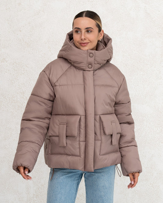 Damen-Winterjacke 0474 beige