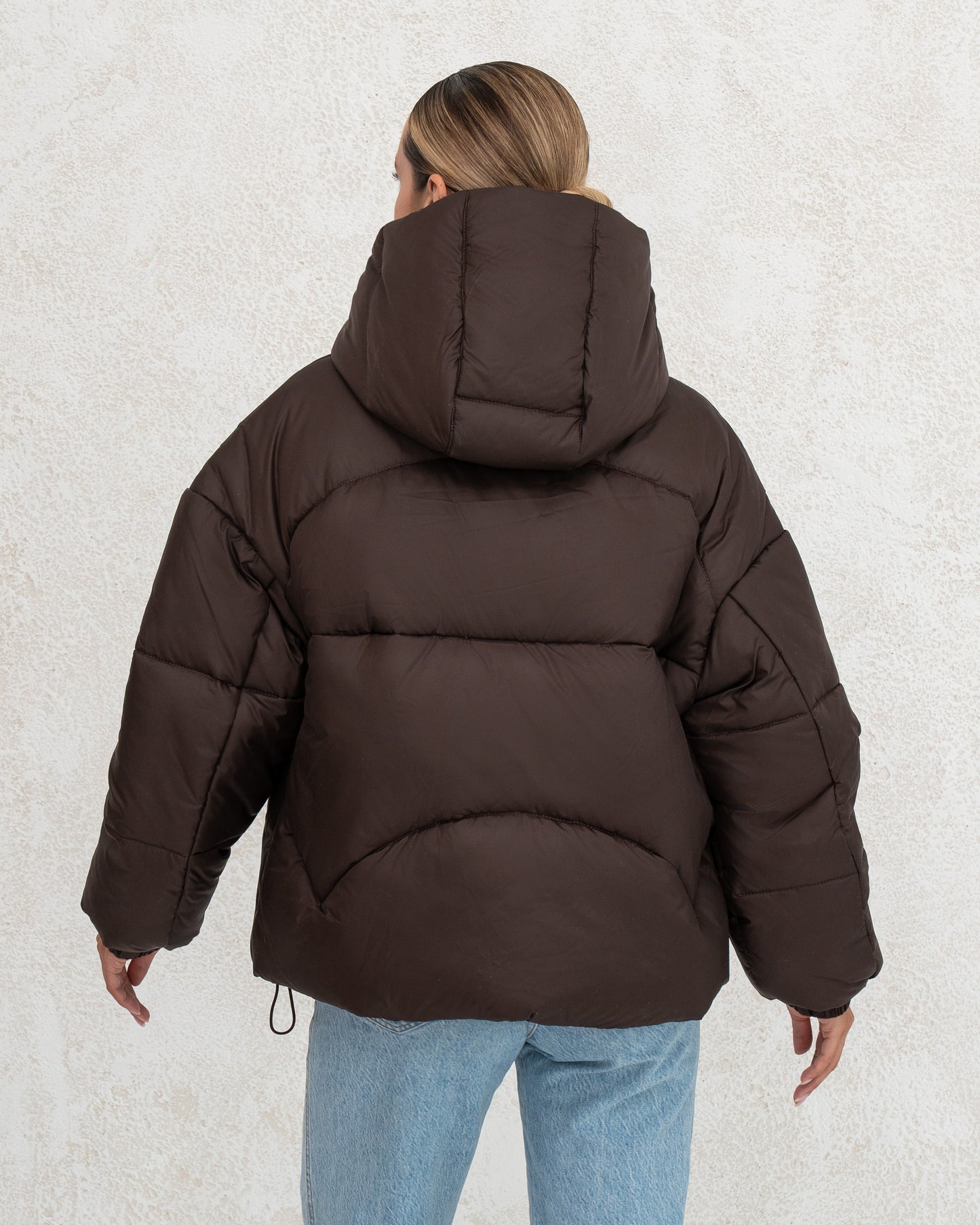 Damen-Winterjacke mit Kunstdaunen 0470 schokolade