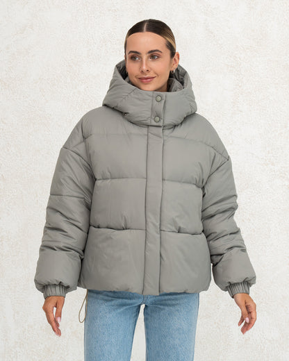 Damen-Winterjacke mit Kunstdaunen 0470 oliv