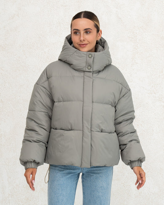 Damen-Winterjacke mit Kunstdaunen 0470 oliv