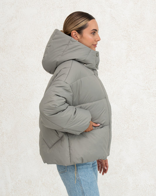 Damen-Winterjacke mit Kunstdaunen 0470 oliv