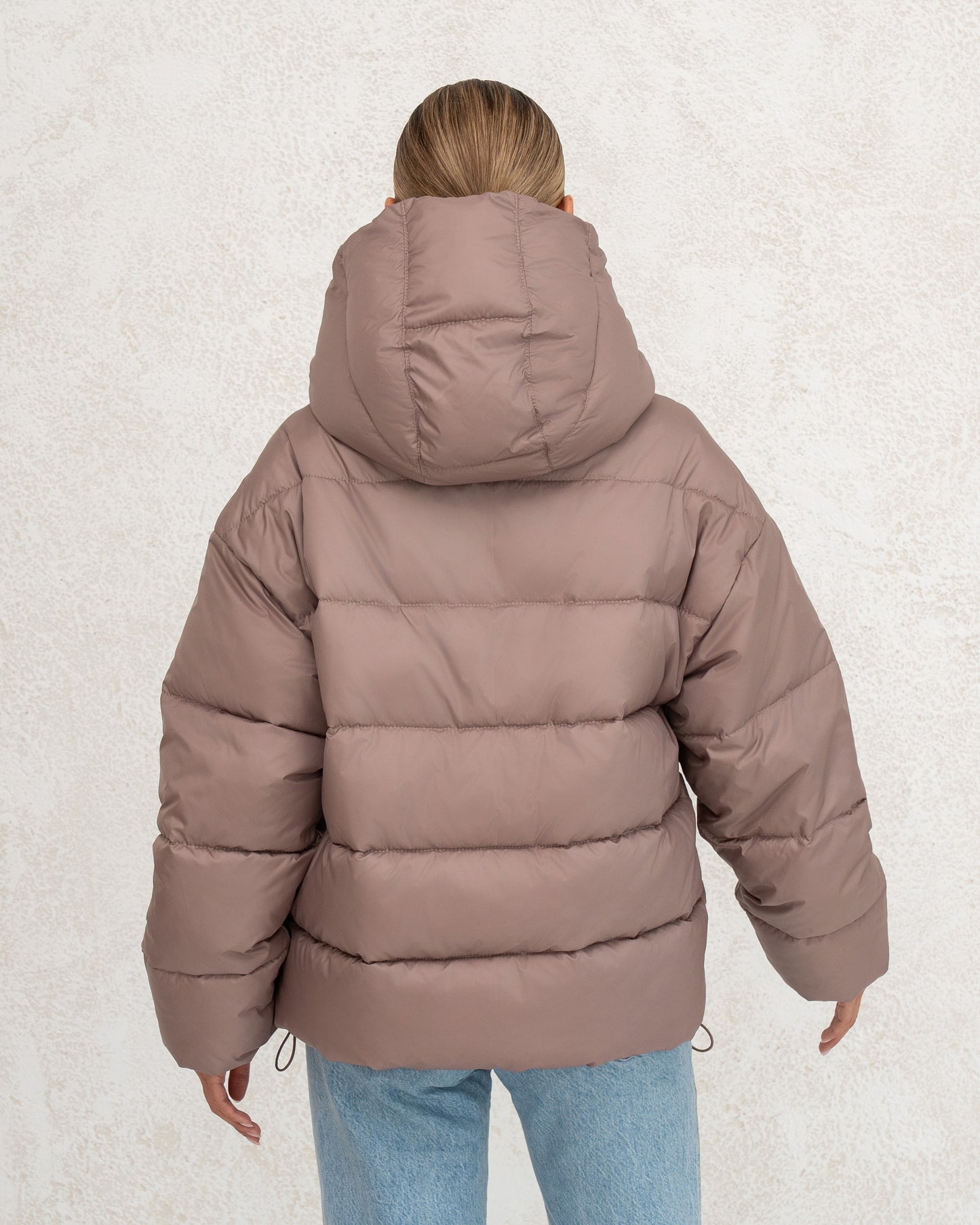 Damen-Winterjacke mit Kunstdaunen 0471 Beige