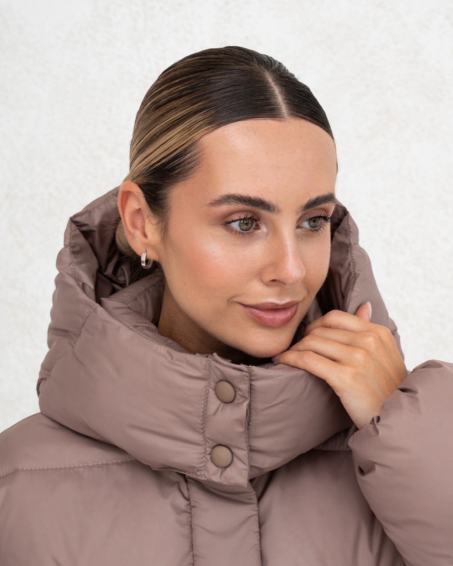 Damen-Winterjacke mit Kunstdaunen 0471 Beige