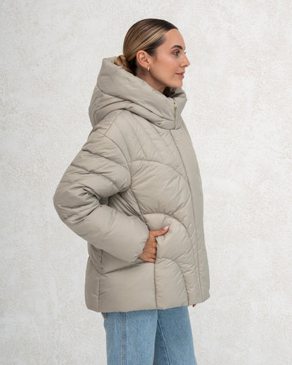 Damen-Winterjacke mit Kunstdaunen 0472 oliv