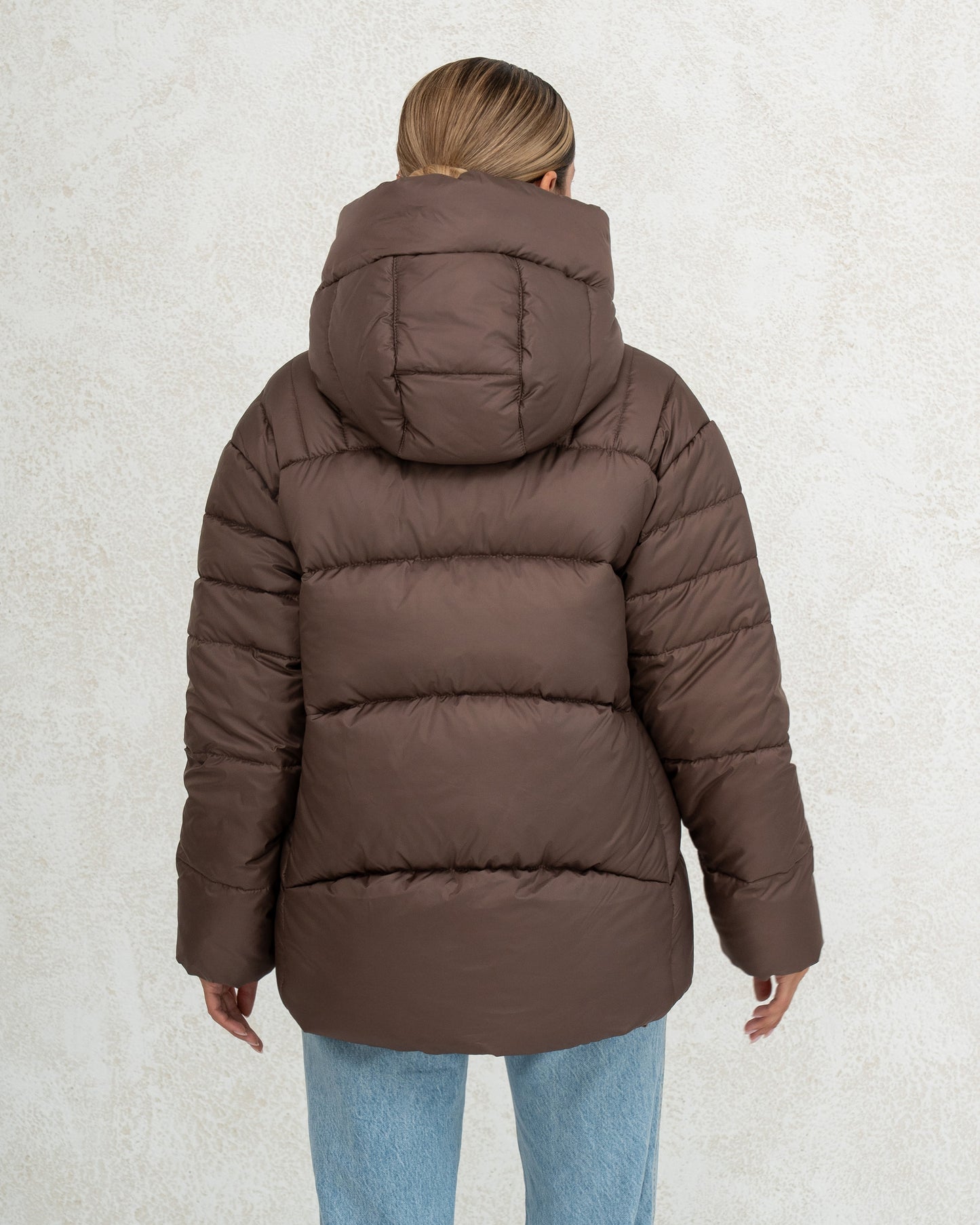 Damen-Winterjacke mit Kunstdaunen 0472 schokolade
