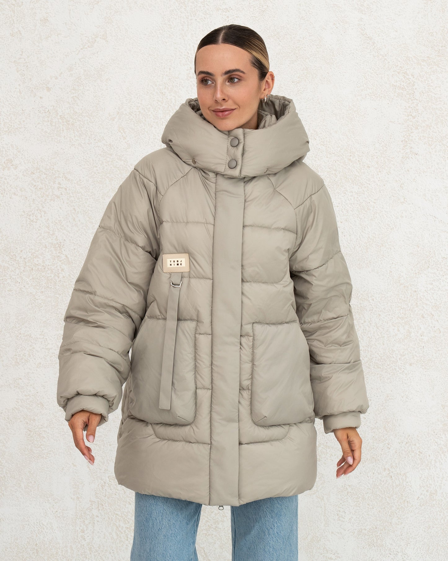 Damen-Winterjacke mit Kunstdaunen 0475 Oliv
