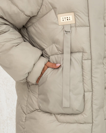 Damen-Winterjacke mit Kunstdaunen 0475 Oliv