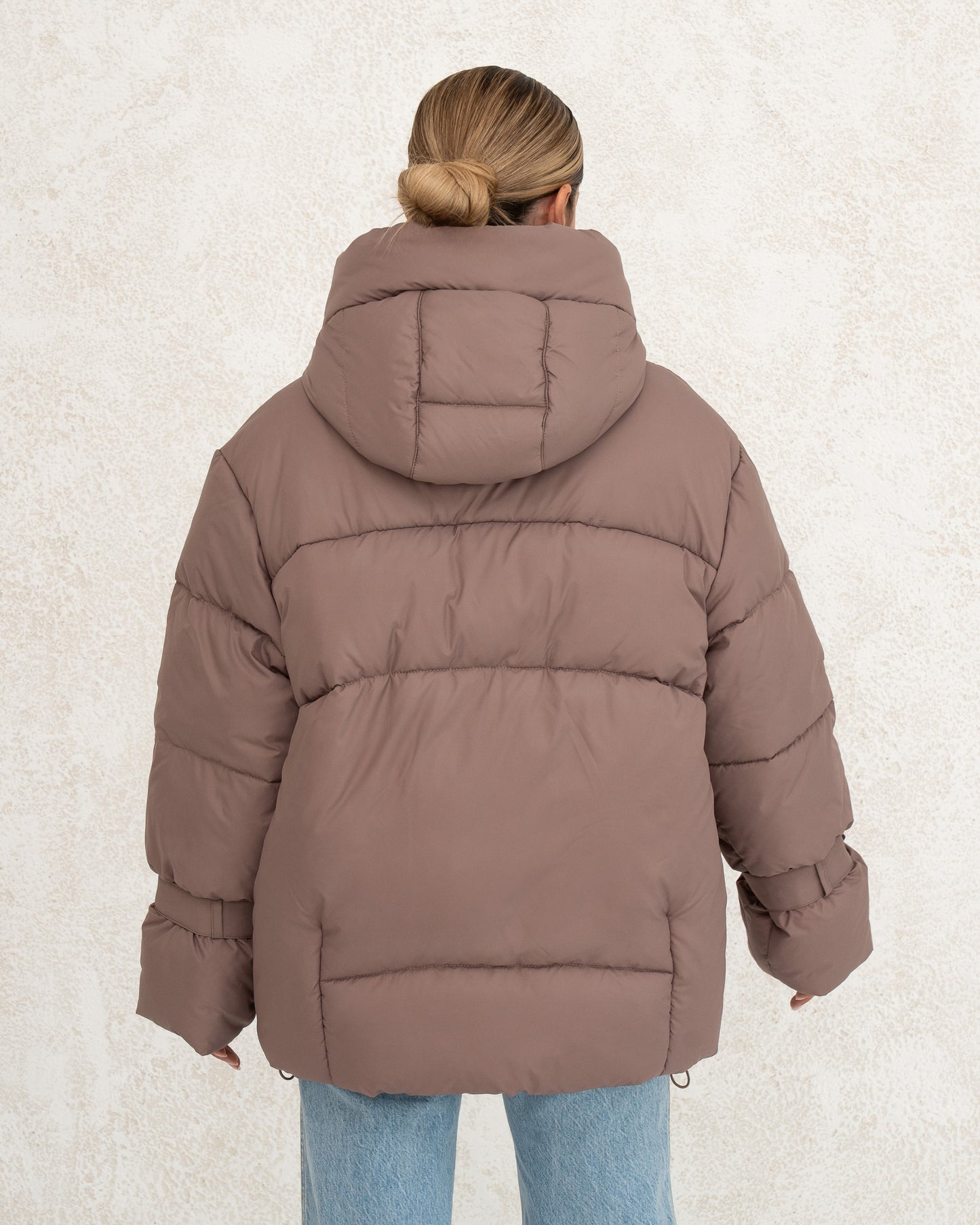 Damen-Winterjacke mit Kunstdaunen 0477 beige