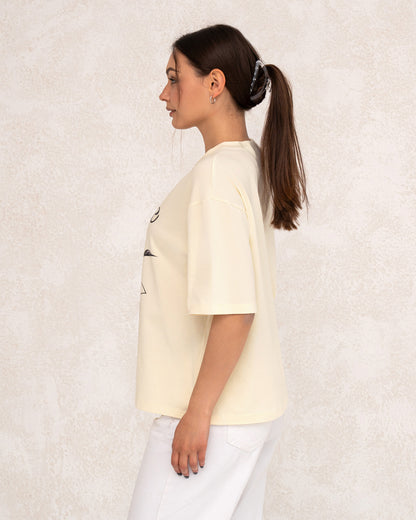 Modernes Damen-T-Shirt mit floralem Print