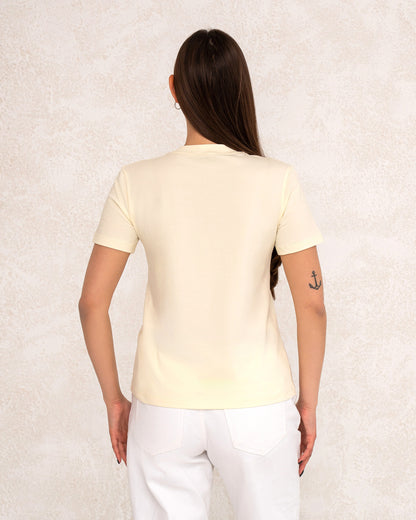Modernes Damen-T-Shirt mit Statement-Print