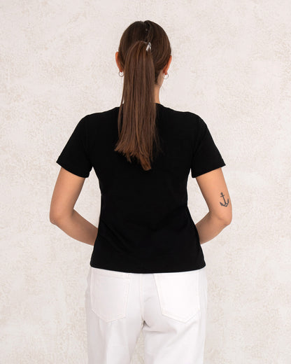 Modernes Damen-T-Shirt mit Statement-Print
