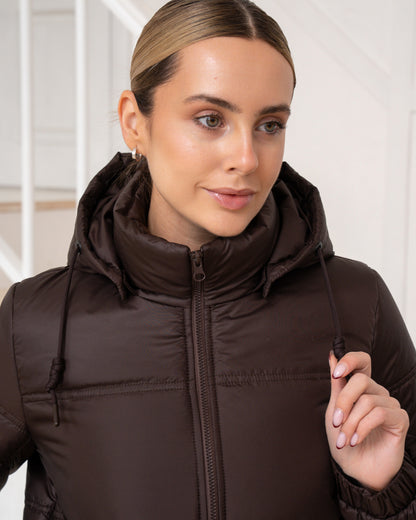 Damenjacke mit Kapuze und regulierbarem Saum