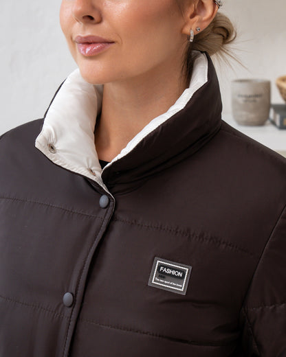 Damenjacke mit Stehkragen und funktionalen Taschen