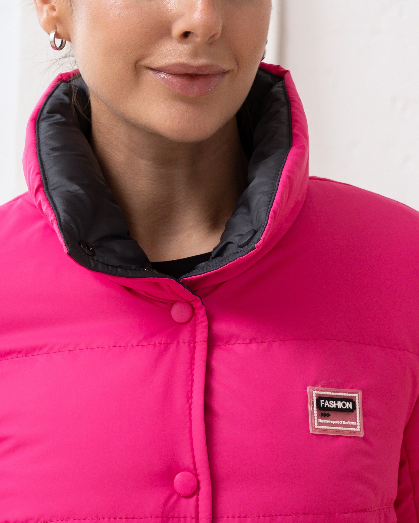 Damenjacke mit Stehkragen und funktionalen Taschen