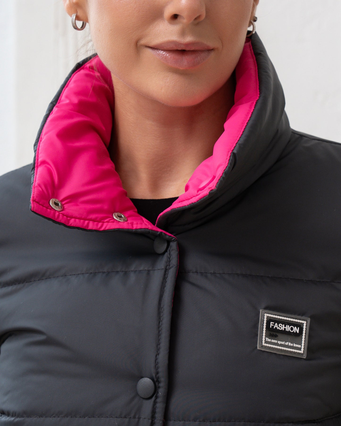 Damenjacke mit Stehkragen und funktionalen Taschen