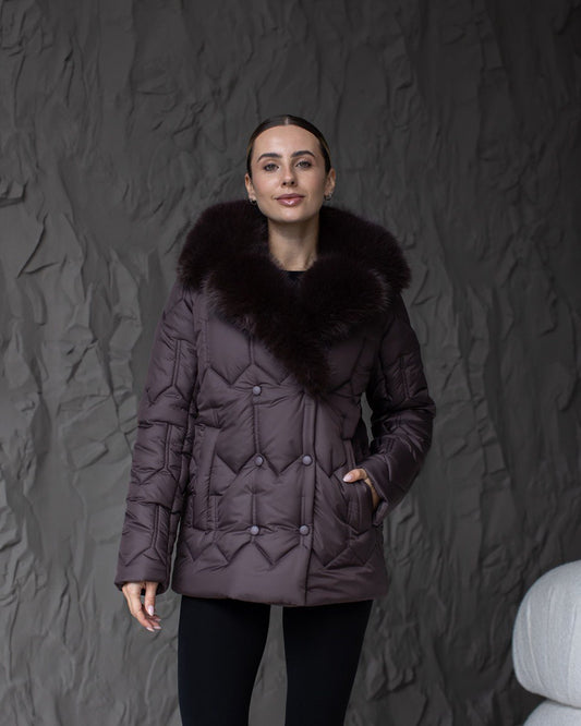 Damen-Winterjacke 0485 Schokolade