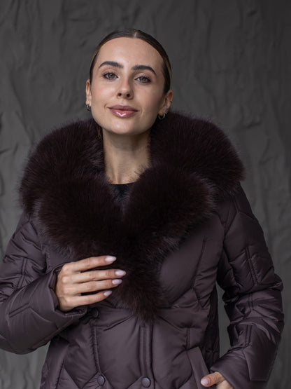 Damen-Winterjacke 0485 Schokolade