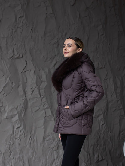 Damen-Winterjacke 0485 Schokolade