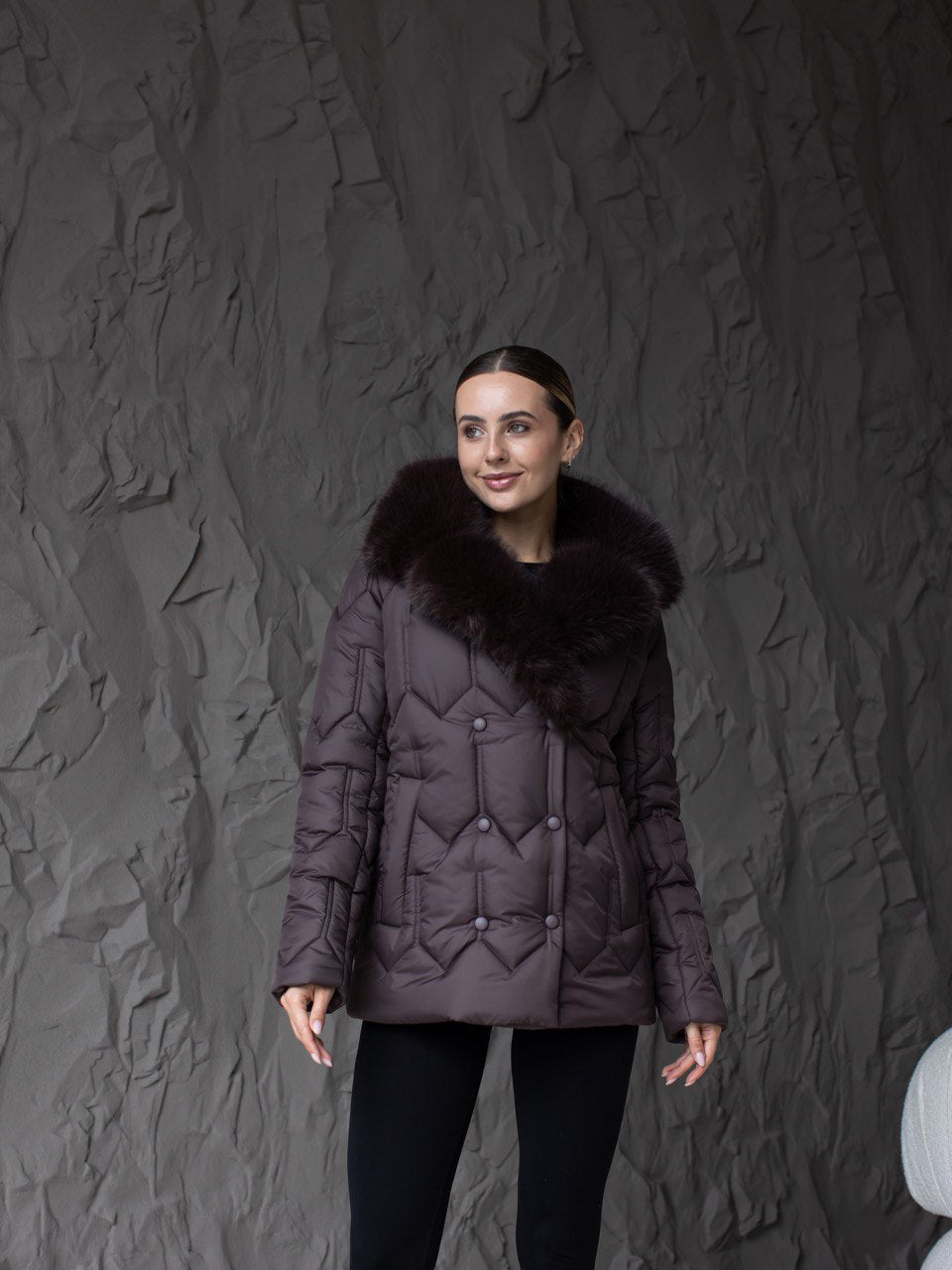 Damen-Winterjacke 0485 Schokolade