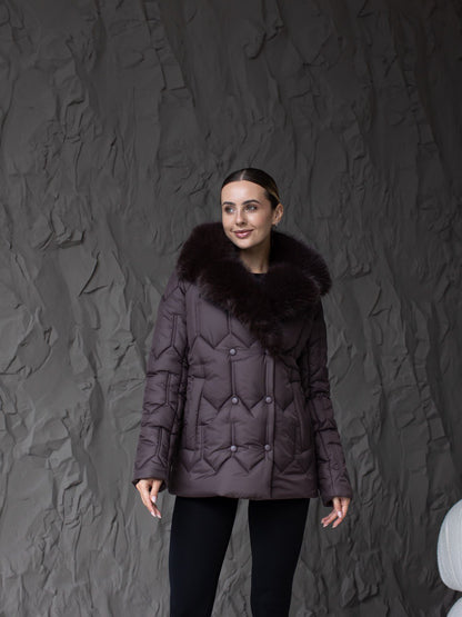 Damen-Winterjacke 0485 Schokolade