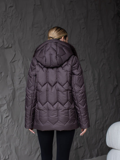 Damen-Winterjacke 0485 Schokolade